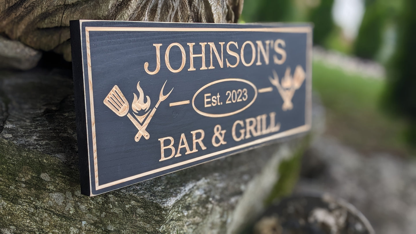 Bar and Grill Sign