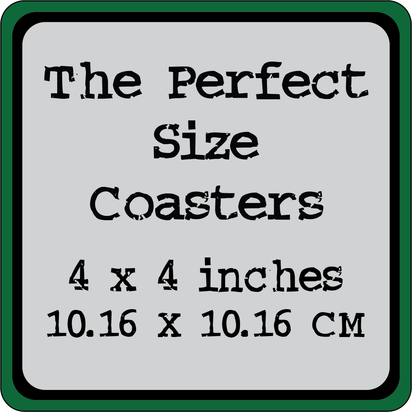 Set of 4 Wood Coasters featuring Cabins in the Woods
