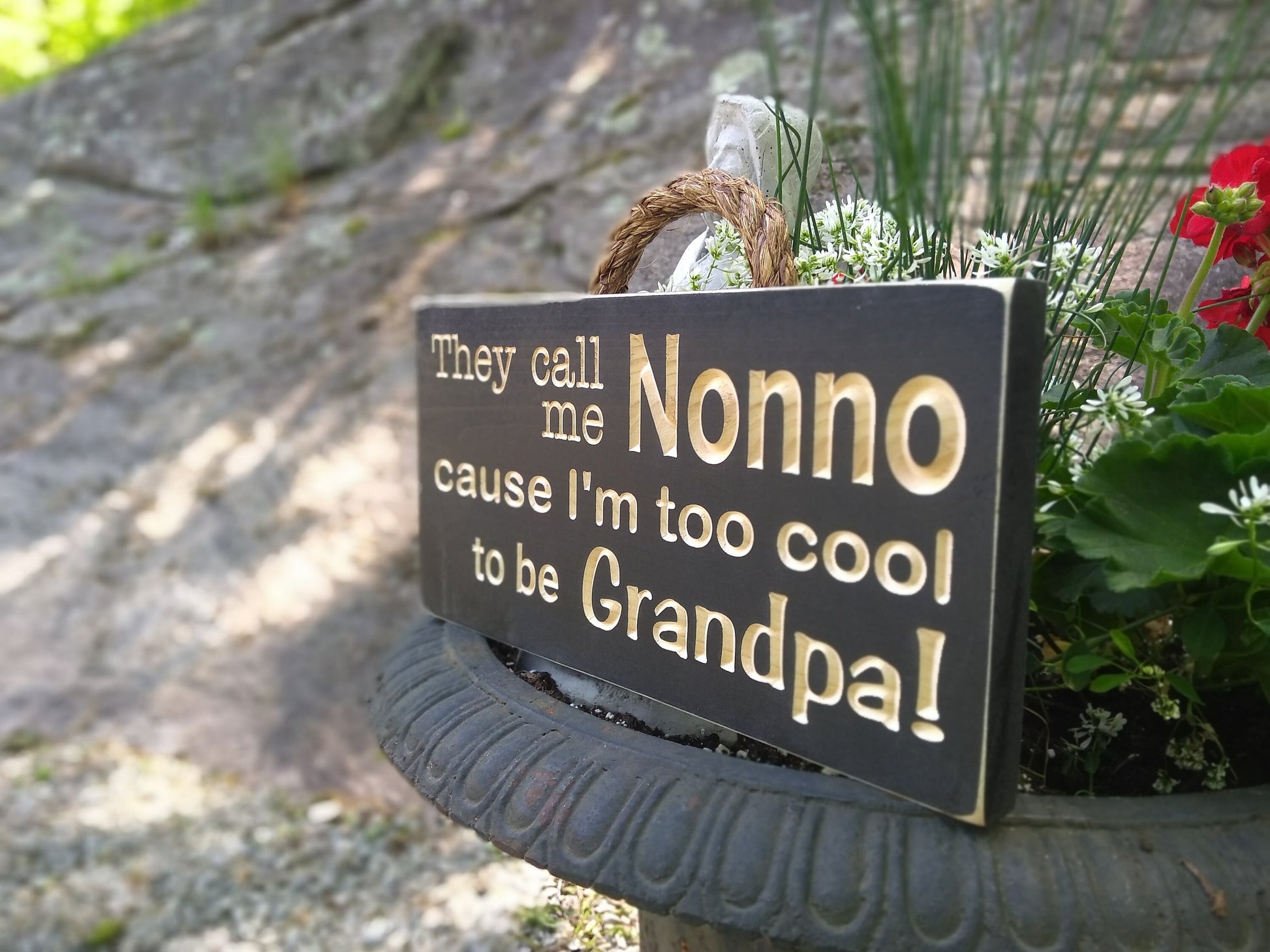 Custom wooden sign, They Call Me Nonno, personalized carved wood signs, father's day gift for nonno