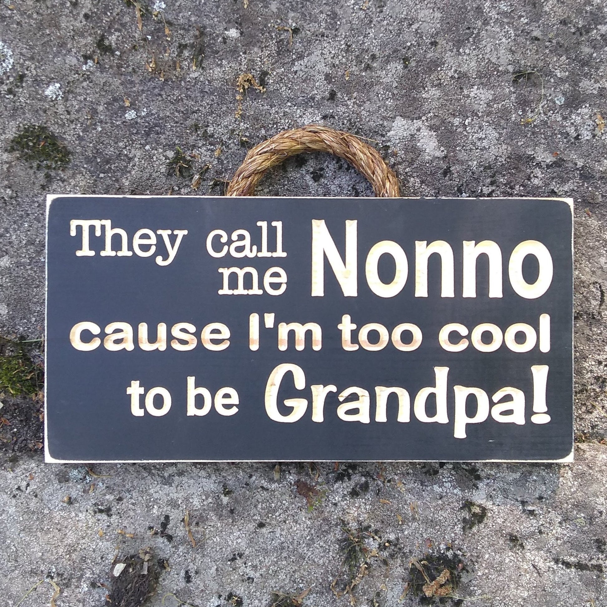 Custom wooden sign, They Call Me Nonno, personalized carved wood signs, father's day gift for nonno