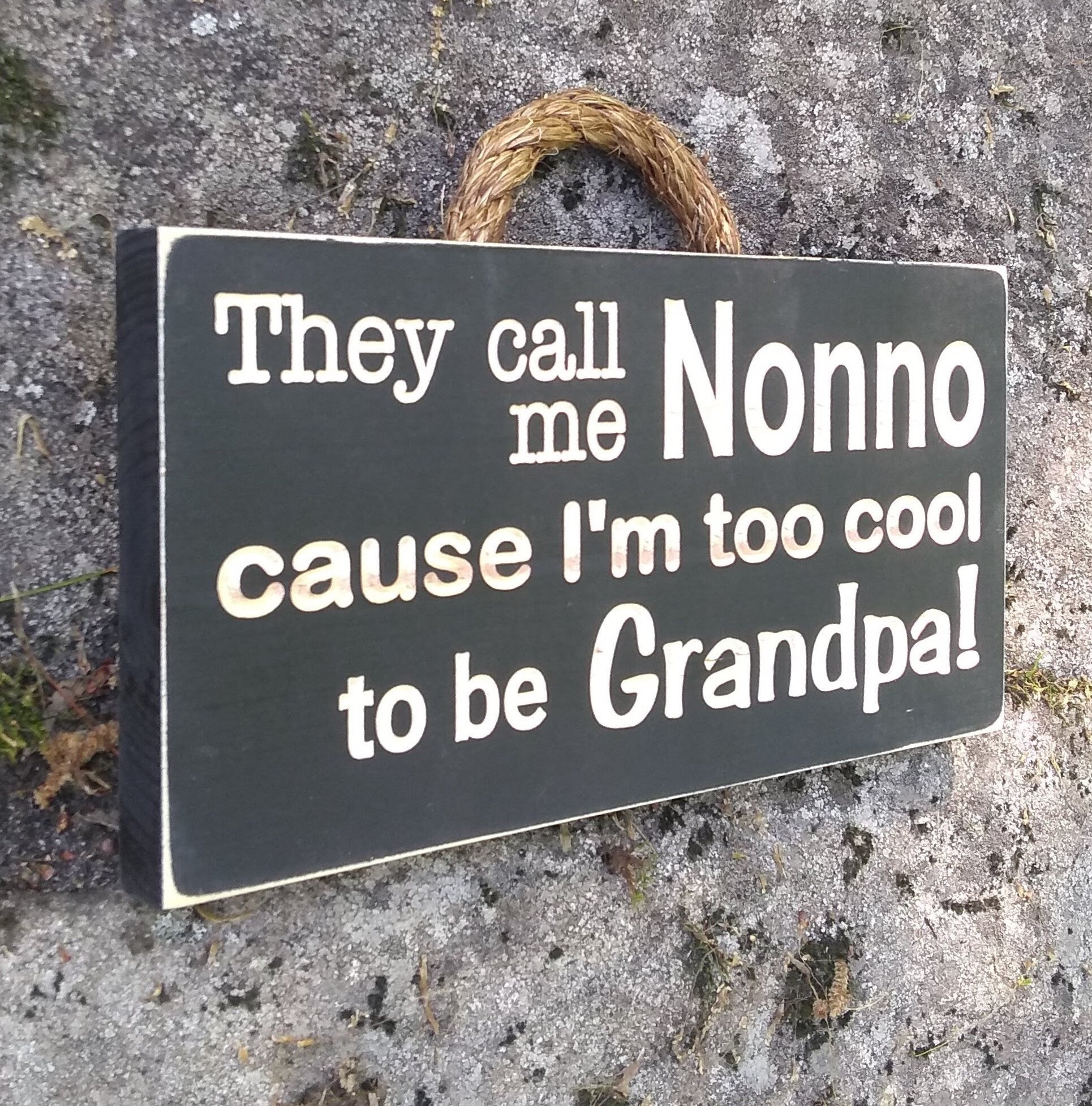 Custom wooden sign, They Call Me Nonno, personalized carved wood signs, father's day gift for nonno
