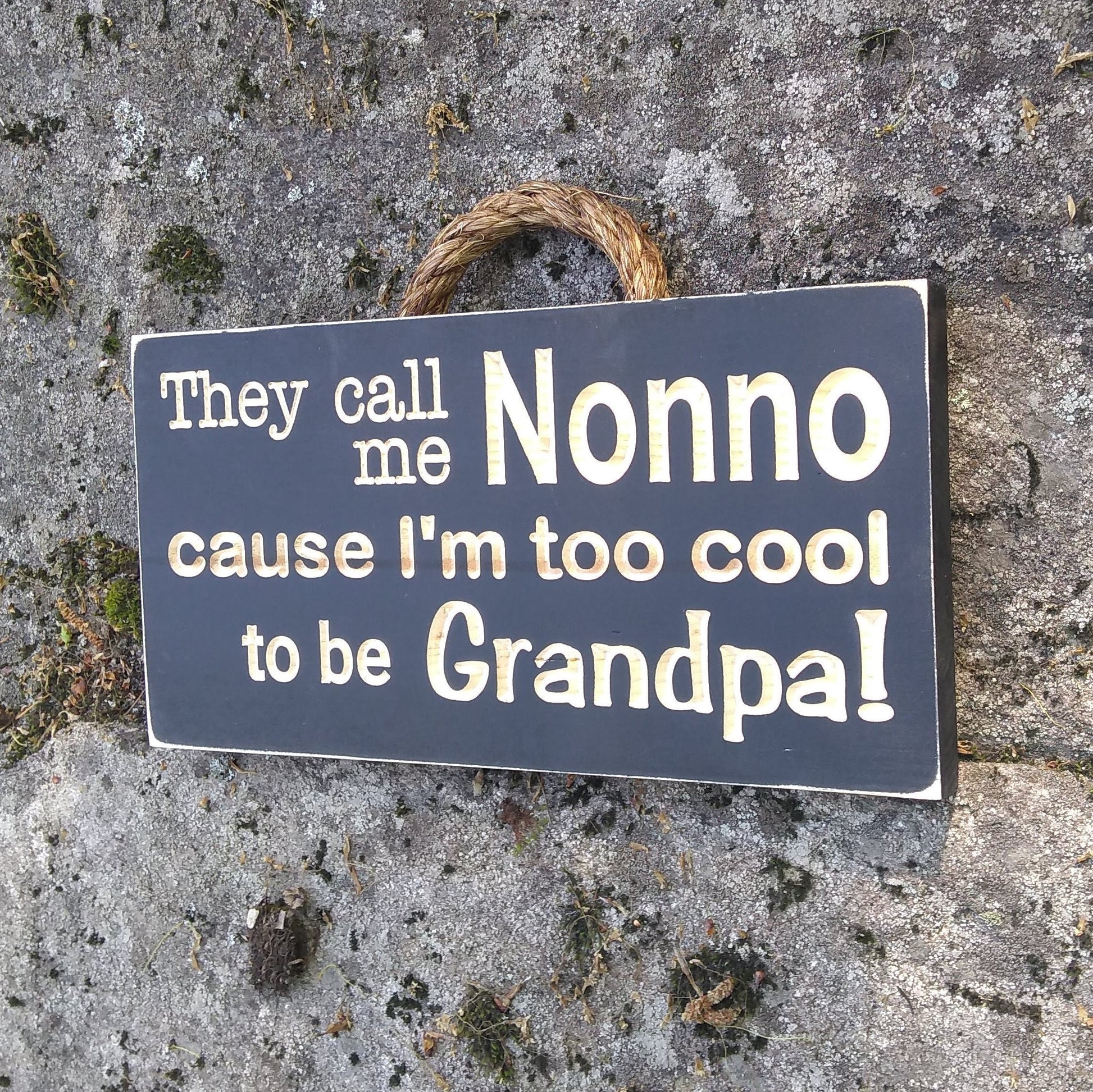 Custom wooden sign, They Call Me Nonno, personalized carved wood signs, father's day gift for nonno