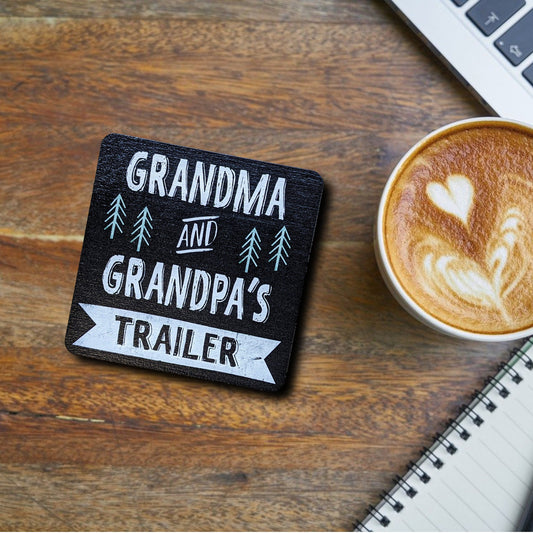 Personalized grandparents Coasters for the trailer, camper or RV Gifts for friends, gifts for mom, gifts for sister,gift for couples