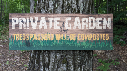 Private Garden Sign
