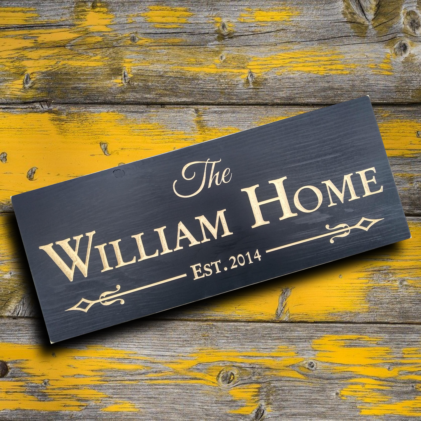 Personalized Family Home Sign