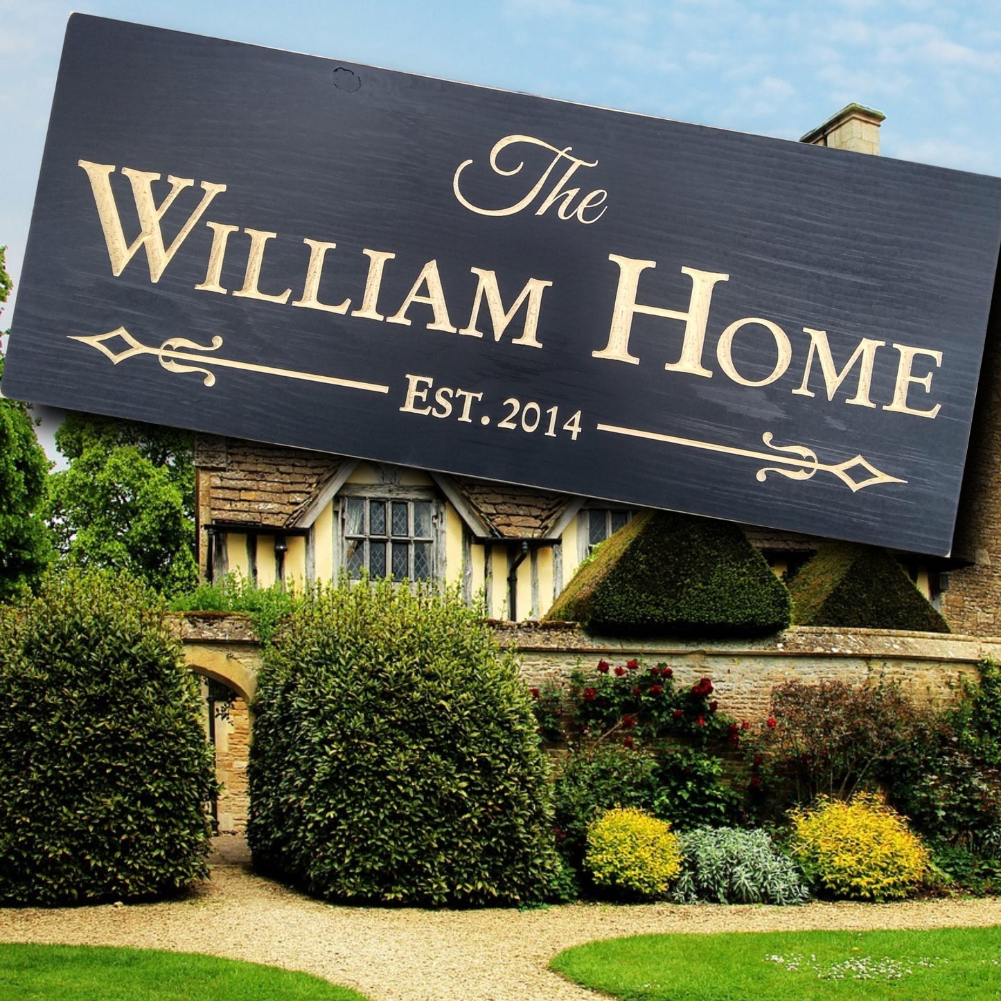 Personalized Family Home Sign