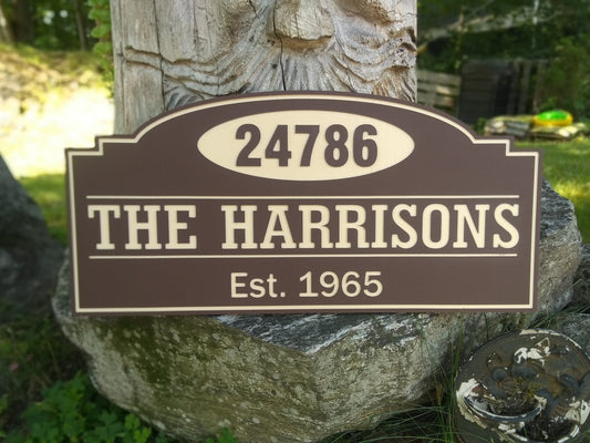 Zero Maintenance Exterior Sign Harrison Style - Maison Muskoka