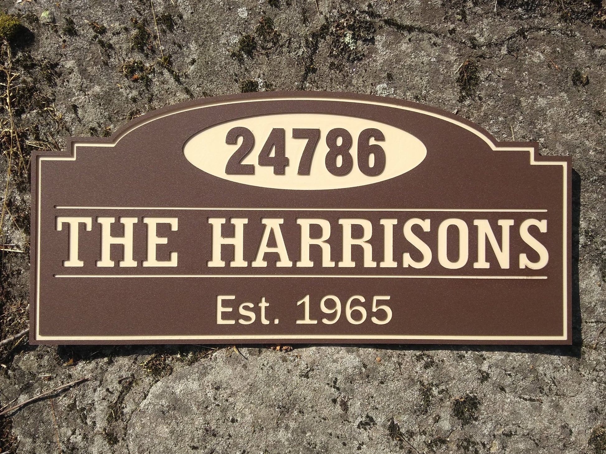 Zero Maintenance Exterior Sign Harrison Style - Maison Muskoka