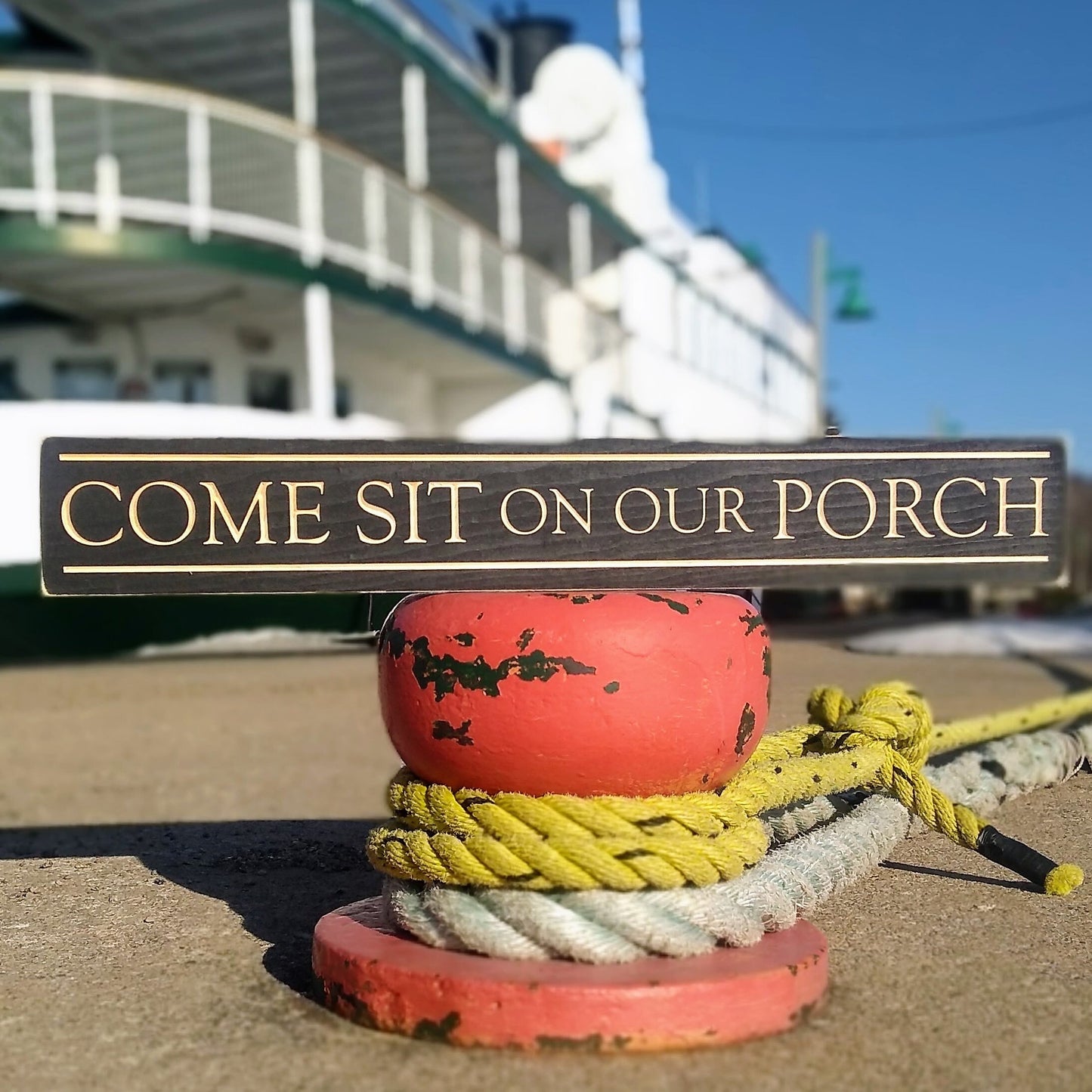 Wood porch sign, wooden farmhouse sign, rustic cottage décor