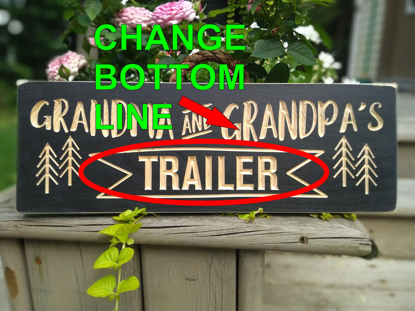 Grandma and Grandpa's sign, Personalized trailer sign, camping sign, Camping decor,grandparents sign,birthday gift, Christmas gift