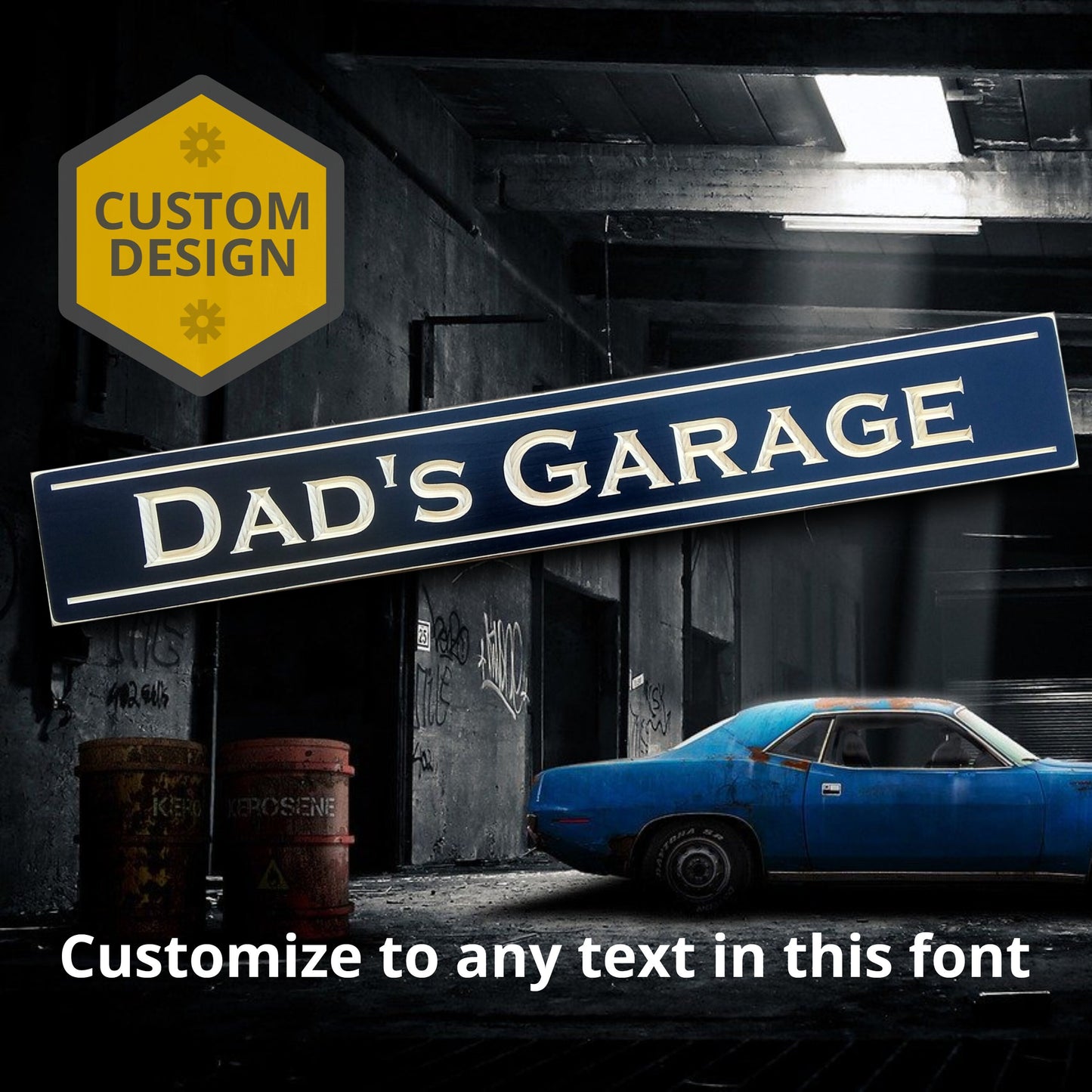 personalized wood sign,Dad's Garage, Custom wooden signs, workshop sign, Father's Day gift