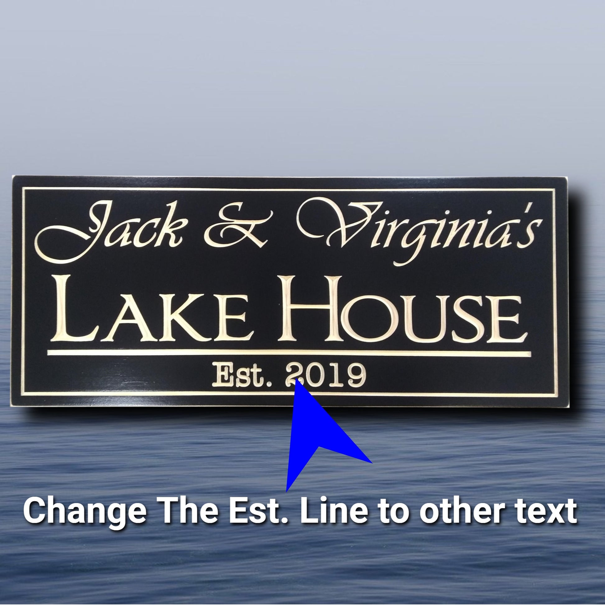 Custom Outdoor Lake House Sign,wood carved family sign