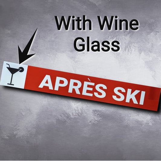 Apres Ski Sign, ski trail sign, bar sign, pub sign, ski decor, skiing gifts, cabin decor, ski resort, lodge sign