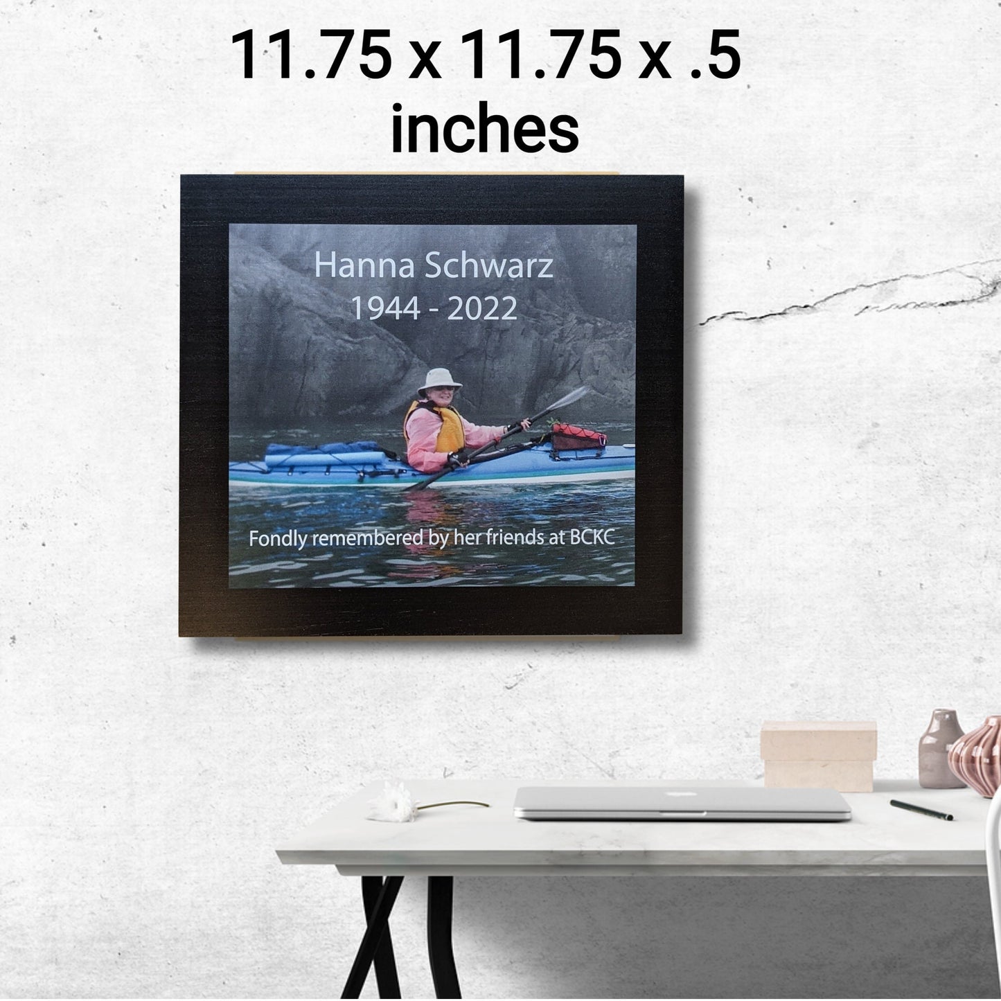 Memorial Plaque with photo,name and date,loss of a loved one, memory of mom or dad, baby memorial