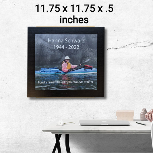 Memorial Plaque with photo,name and date,loss of a loved one, memory of mom or dad, baby memorial