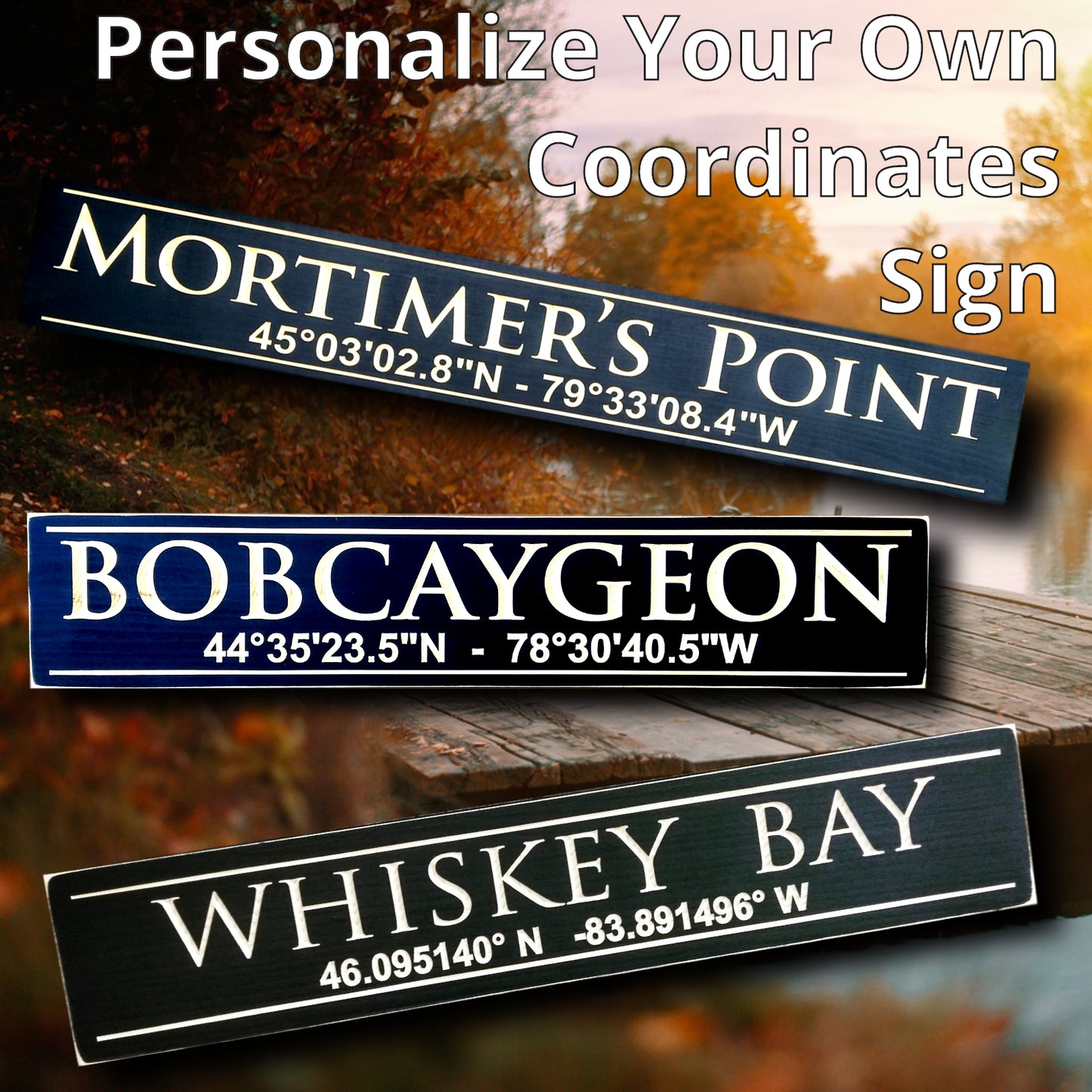 Coordinates Sign