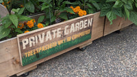 Private Garden Sign