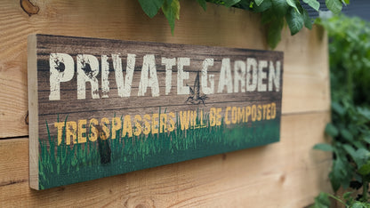 Outdoor decor sign