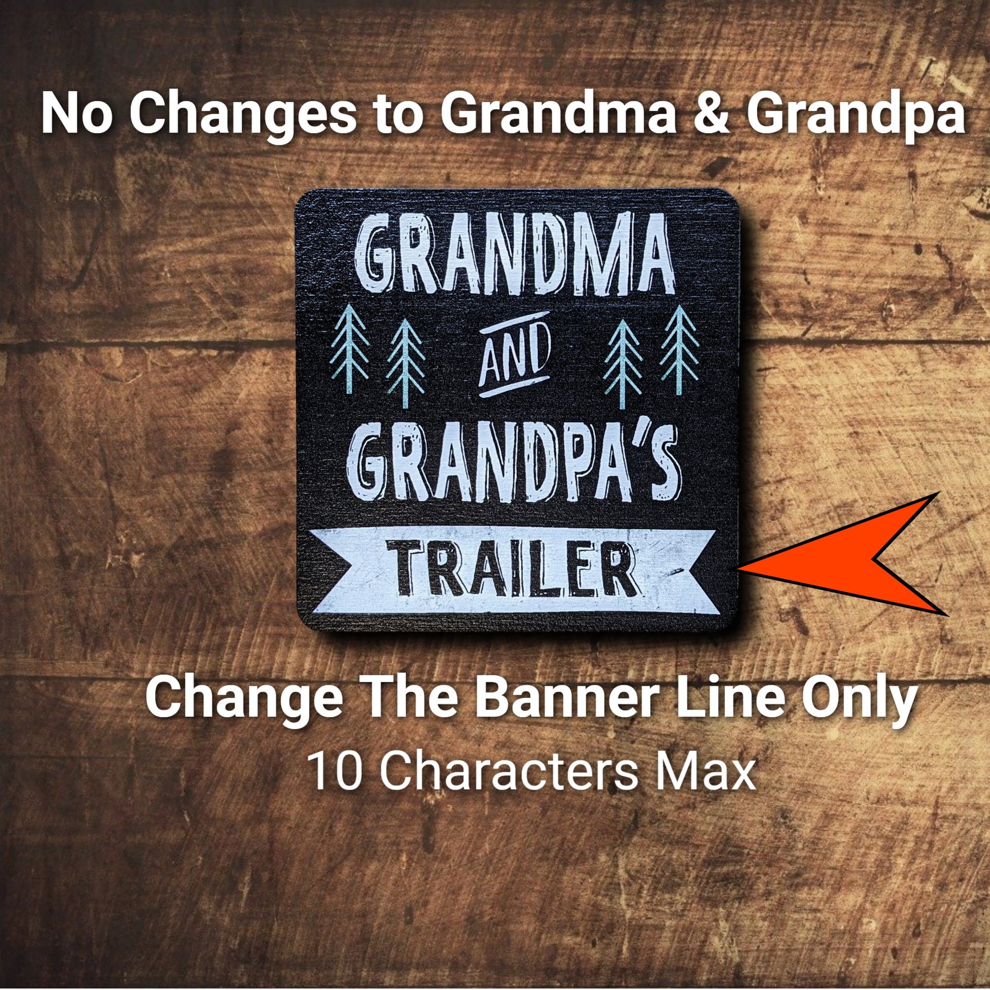 Personalized grandparents Coasters for the trailer, camper or RV Gifts for friends, gifts for mom, gifts for sister,gift for couples