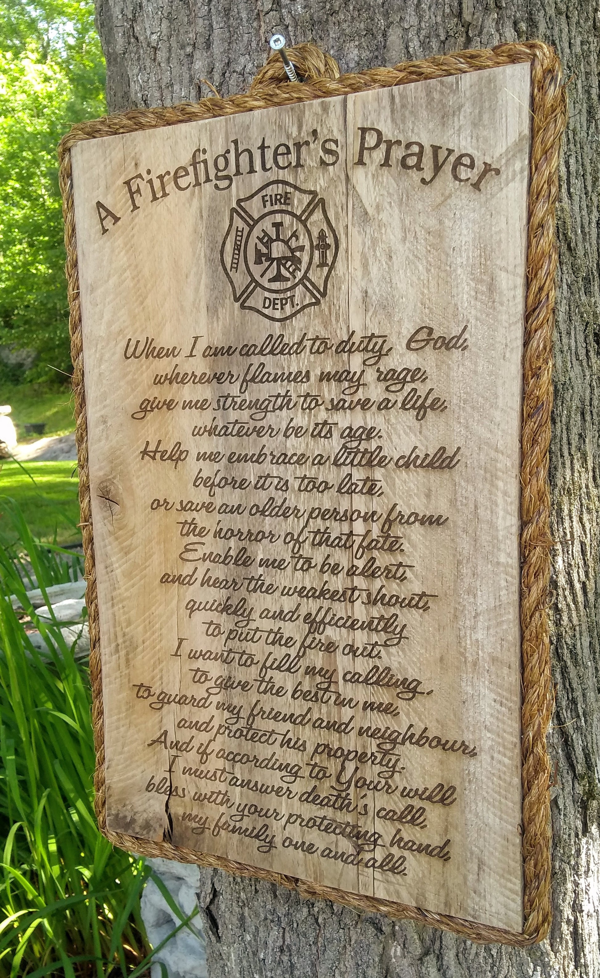 Fireman's Prayer - Maison Muskoka