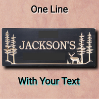 Personalized Name Sign with deer