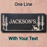 Personalized Name Sign with deer
