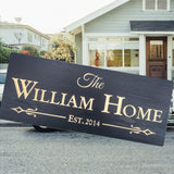Personalized Family Home Sign