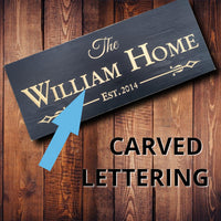 Personalized Family Home Sign
