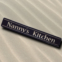Grandmother gift, Nanny's Kitchen, personalized carved Wood Sign