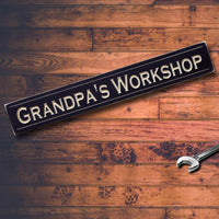 Customizable Grandpa's Workshop Sign