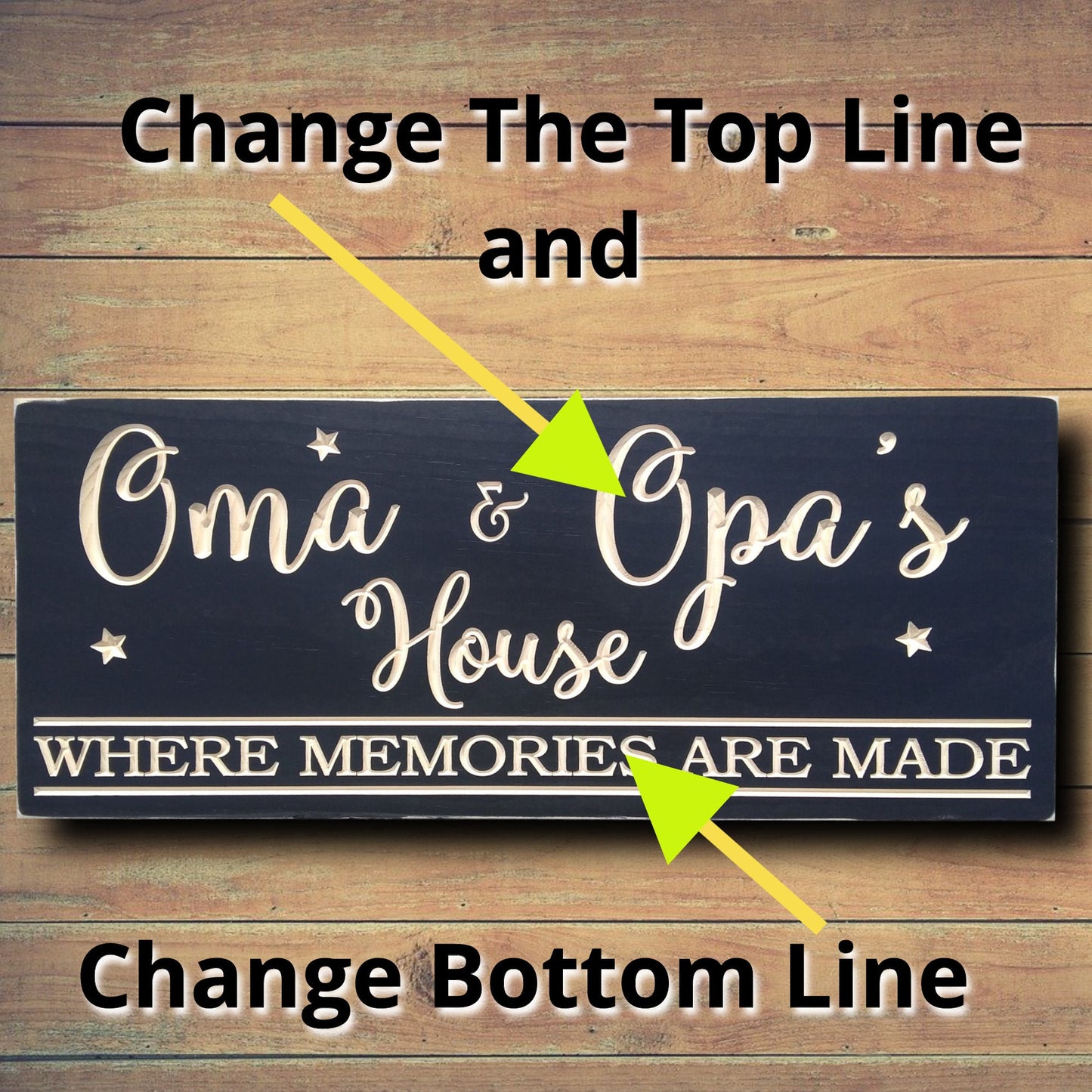 Oma and Opa's house sign, grandparents gifts, personalized gift for Mother's day