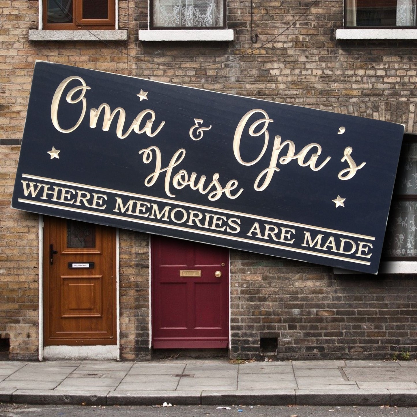 Oma and Opa's house sign, grandparents gifts, personalized gift for Mother's day