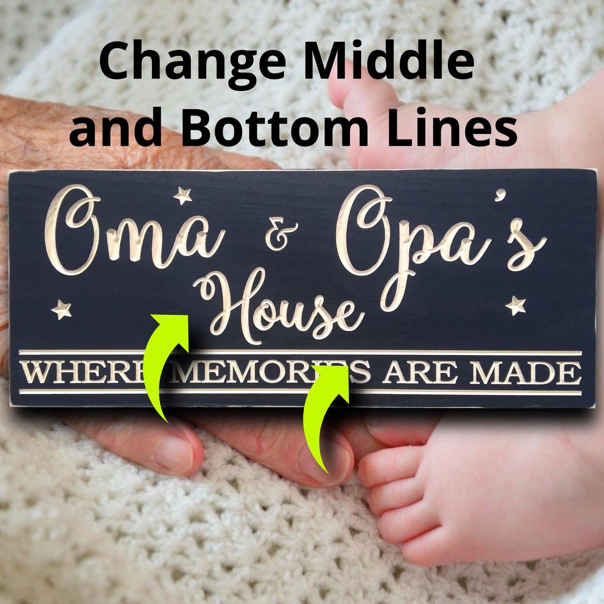 Oma and Opa's house sign, grandparents gifts, personalized gift for Mother's day