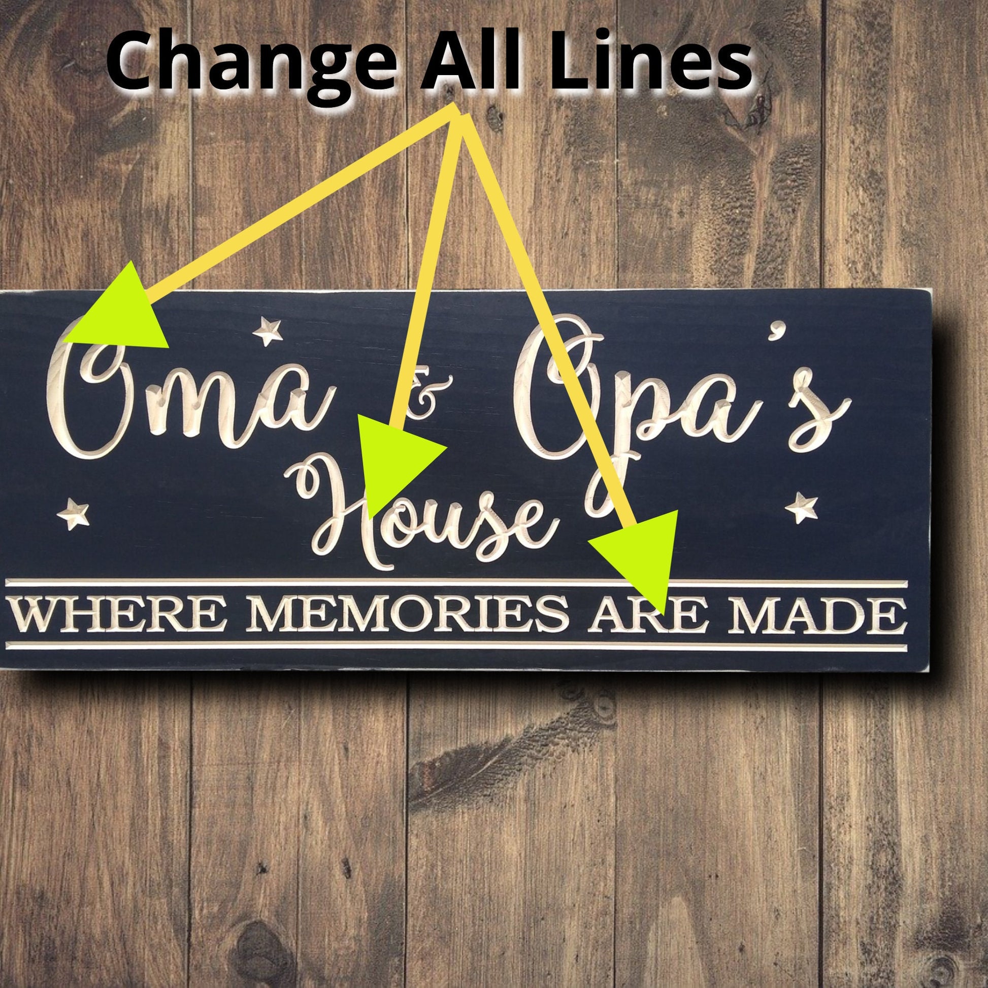 Oma and Opa's house sign, grandparents gifts, personalized gift for Mother's day