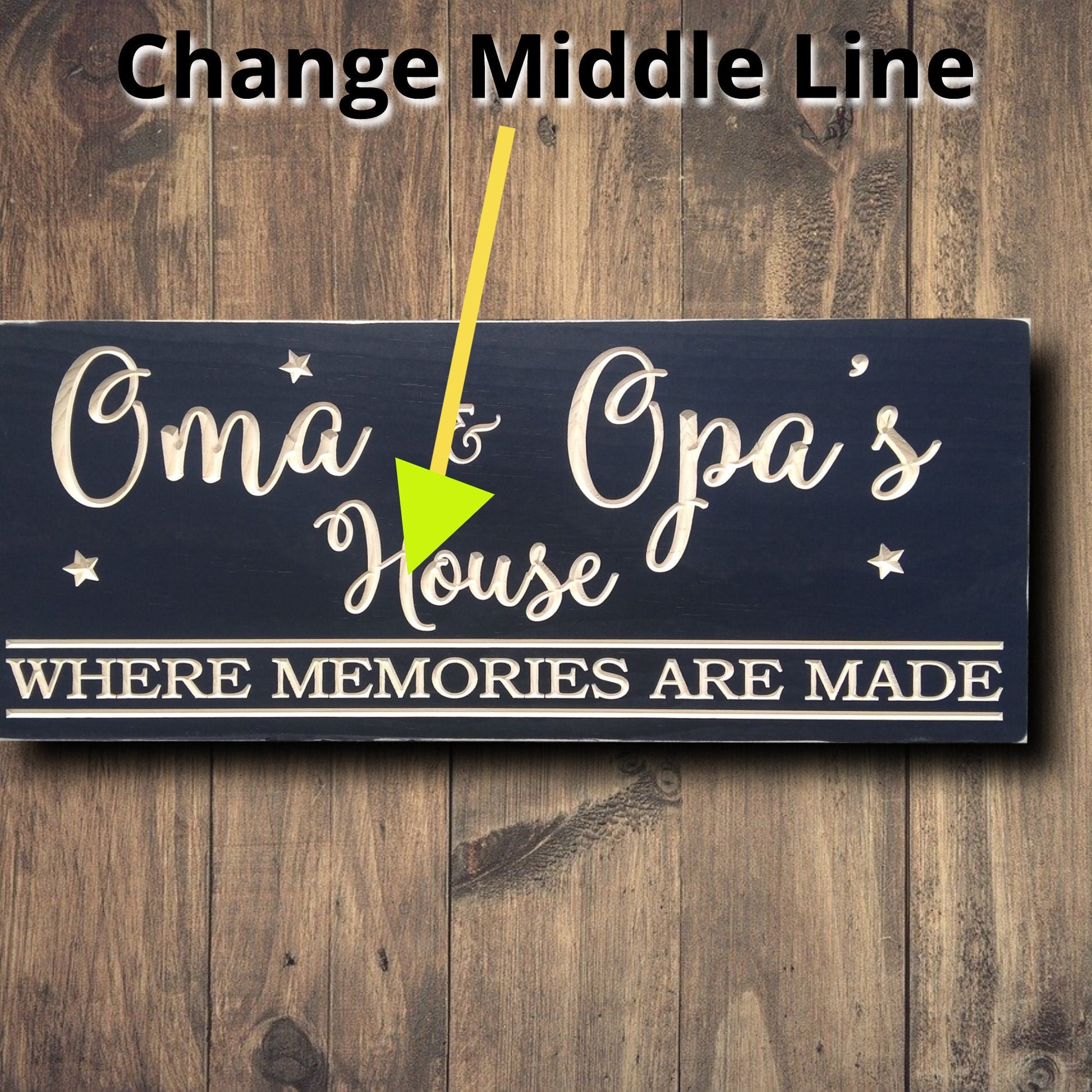 Oma and Opa's house sign, grandparents gifts, personalized gift for Mother's day