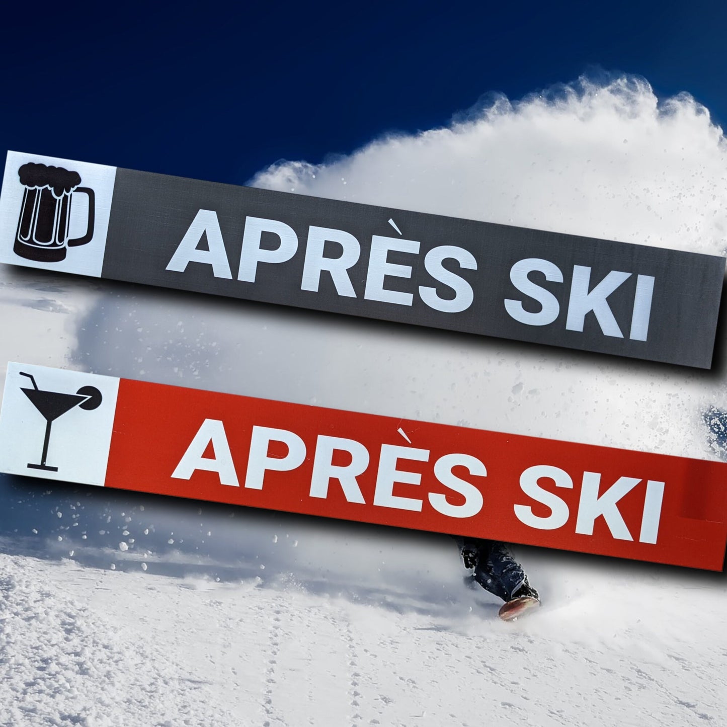 Apres Ski Sign, ski trail sign, bar sign, pub sign, ski decor, skiing gifts, cabin decor, ski resort, lodge sign
