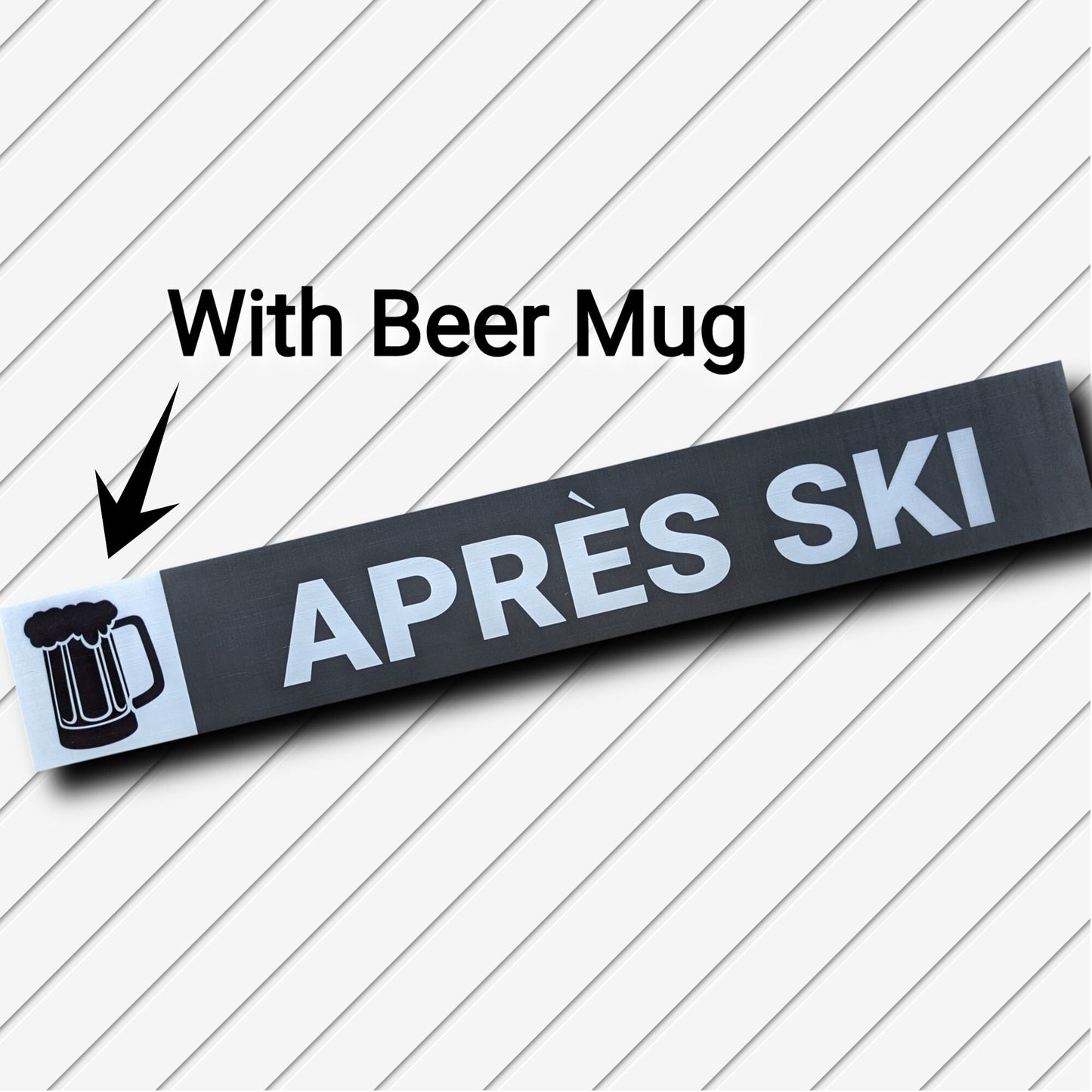 Apres Ski Sign, ski trail sign, bar sign, pub sign, ski decor, skiing gifts, cabin decor, ski resort, lodge sign