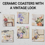 Vintage look Ceramic Coasters